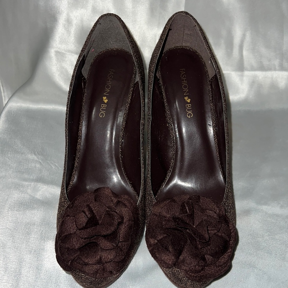 Fashion Bug Brown Heel sz 9